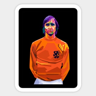 Johan Cruyff Legend Player Football Sticker